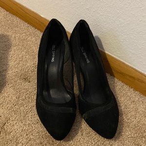 Black heels, size 8